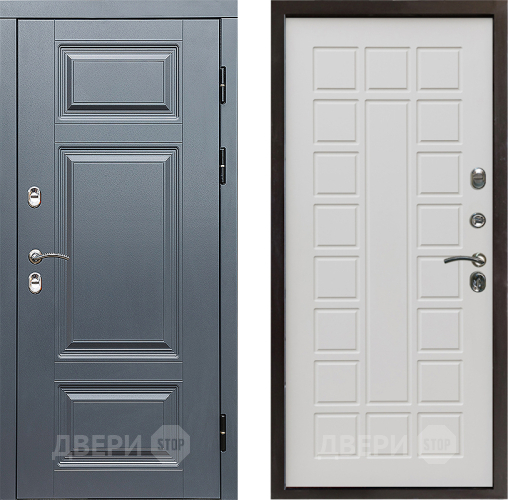 Входная металлическая Дверь Престиж TERMO с терморазрывом Премиум Грэй Престиж Бежевый мат в Дубне