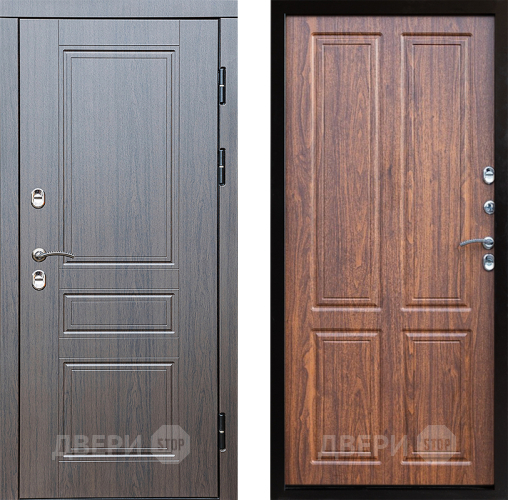 Входная металлическая Дверь Престиж TERMO с терморазрывом Классика Премиум Орех светлый в Дубне