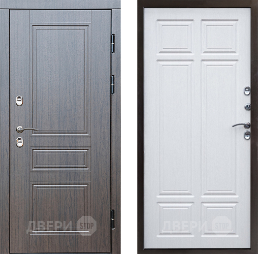 Входная металлическая Дверь Престиж TERMO с терморазрывом Классика Премиум Лиственница белая в Дубне