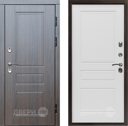 Входная металлическая Дверь Престиж TERMO с терморазрывом Классика Классика Лиственница белая в Дубне