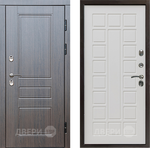 Входная металлическая Дверь Престиж TERMO с терморазрывом Классика Престиж Бежевый мат в Дубне