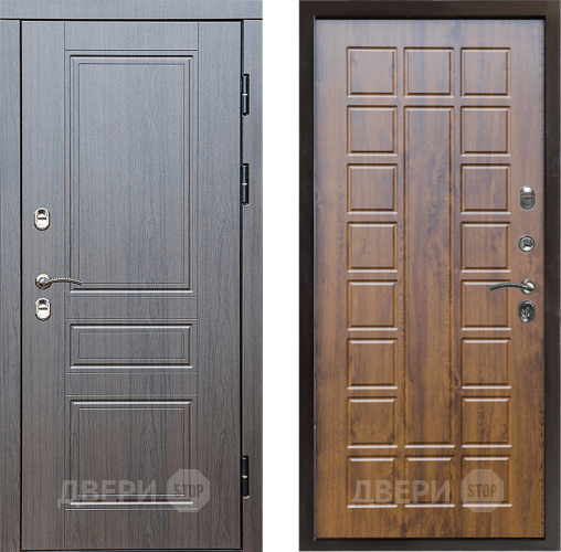 Входная металлическая Дверь Престиж TERMO с терморазрывом Классика Престиж Дуб в Дубне