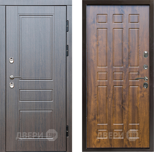 Входная металлическая Дверь Престиж TERMO с терморазрывом Классика Спарта Дуб в Дубне