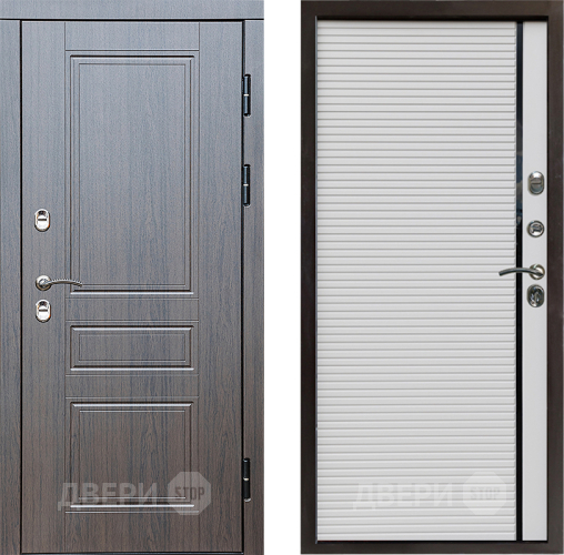 Входная металлическая Дверь Престиж TERMO с терморазрывом Классика Porte Белый в Дубне