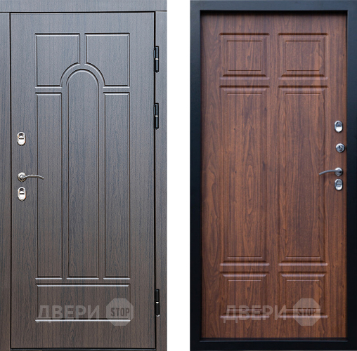 Дверь Престиж TERMO с терморазрывом Арка Премиум Орех темный в Дубне