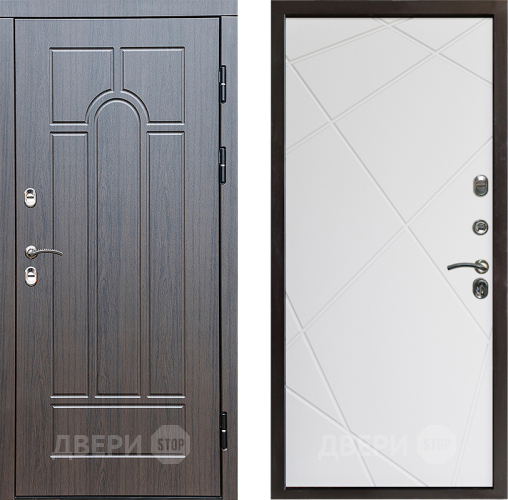 Входная металлическая Дверь Престиж TERMO с терморазрывом Арка Лучи Бетон светлый в Дубне