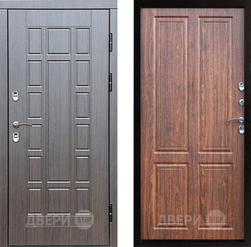 Входная металлическая Дверь Престиж TERMO с терморазрывом Престиж Премиум Орех светлый в Дубне