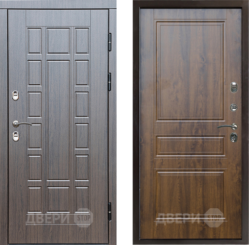 Входная металлическая Дверь Престиж TERMO с терморазрывом Престиж Классика Дуб в Дубне