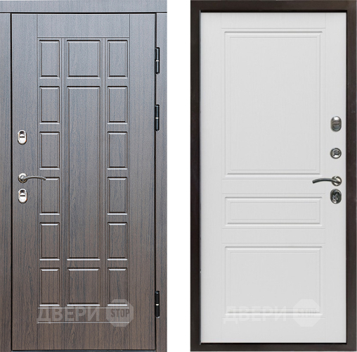 Входная металлическая Дверь Престиж TERMO с терморазрывом Престиж Классика Лиственница белая в Дубне