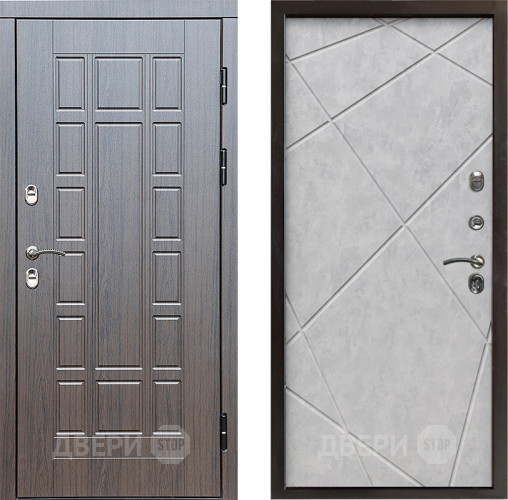 Дверь Престиж TERMO с терморазрывом Престиж Лучи Бетон светлый в Дубне