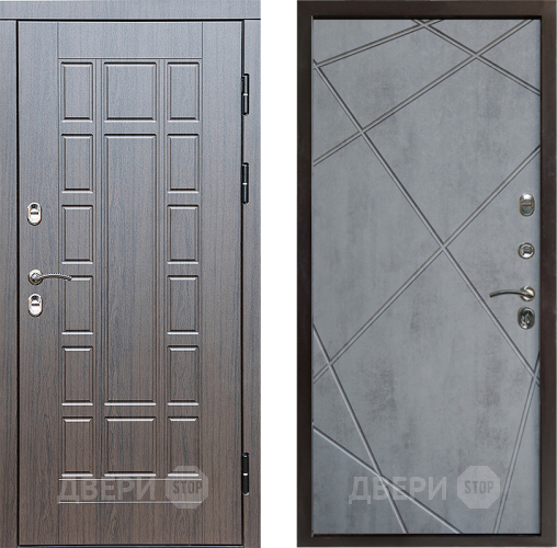 Дверь Престиж TERMO с терморазрывом Престиж Лучи Бетон темный в Дубне