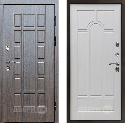 Входная металлическая Дверь Престиж TERMO с терморазрывом Престиж Арка Лиственница белая в Дубне