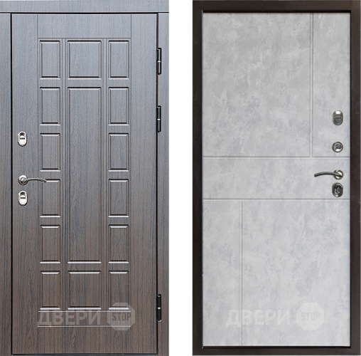 Входная металлическая Дверь Престиж TERMO с терморазрывом Престиж Горизонт Бетон светлый в Дубне