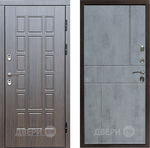 Входная металлическая Дверь Престиж TERMO с терморазрывом Престиж Горизонт Бетон темный в Дубне
