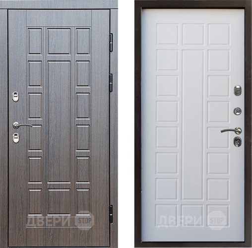 Входная металлическая Дверь Престиж TERMO с терморазрывом Престиж Престиж Белое дерево в Дубне