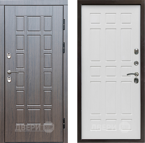 Входная металлическая Дверь Престиж TERMO с терморазрывом Престиж Спарта Белое дерево в Дубне