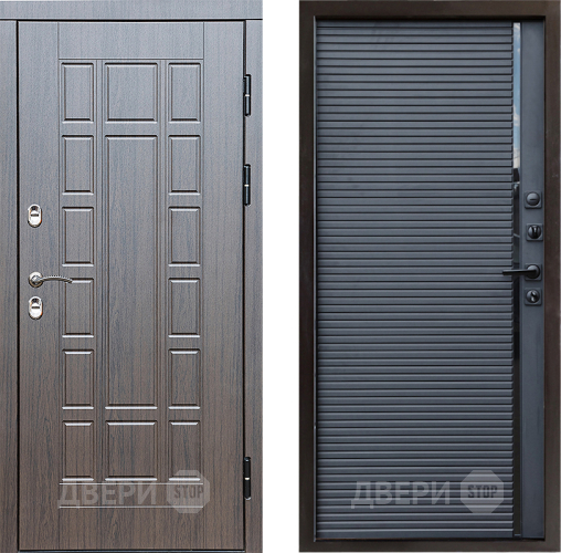 Входная металлическая Дверь Престиж TERMO с терморазрывом Престиж Porte Черный кварц в Дубне