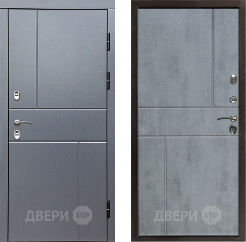 Входная металлическая Дверь Престиж TERMO с терморазрывом Горизонт Грэй Горизонт Бетон темный в Дубне