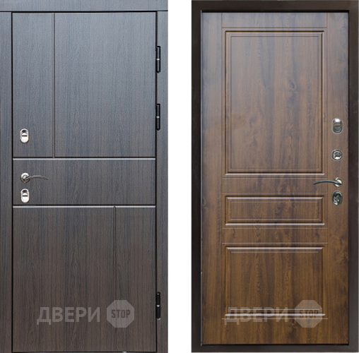 Входная металлическая Дверь Престиж TERMO с терморазрывом Горизонт Венге Классика Дуб в Дубне