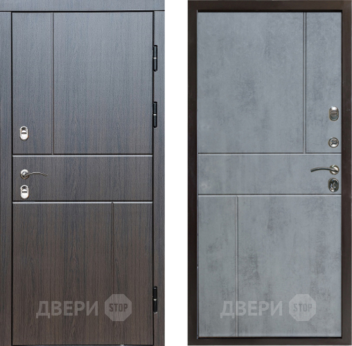 Входная металлическая Дверь Престиж TERMO с терморазрывом Горизонт Венге Горизонт Бетон темный в Дубне