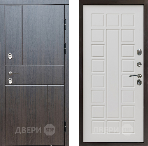 Входная металлическая Дверь Престиж TERMO с терморазрывом Горизонт Венге Престиж Бежевый мат в Дубне