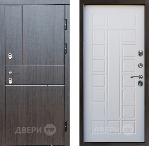 Дверь Престиж TERMO с терморазрывом Горизонт Венге Престиж Белое дерево в Дубне