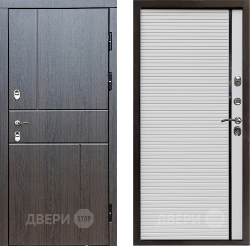 Входная металлическая Дверь Престиж TERMO с терморазрывом Горизонт Венге Porte Белый в Дубне