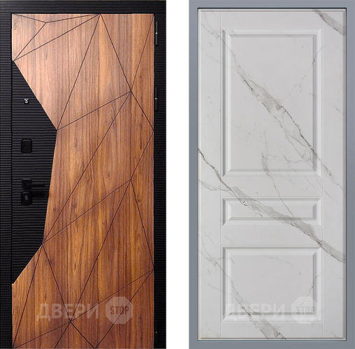 Дверь Заводские двери Морра Стокгольм Мрамор белый в Дубне