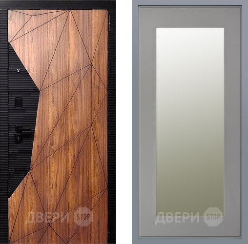 Дверь Заводские двери Морра Зеркало Модерн Грей софт в Дубне