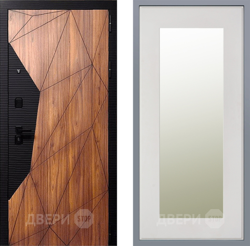 Дверь Заводские двери Морра Зеркало Модерн Белый софт в Дубне