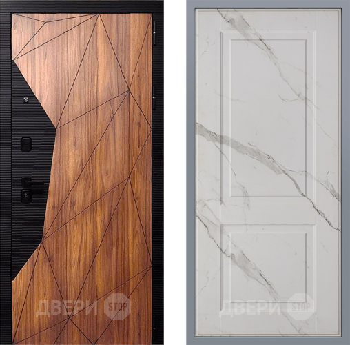 Дверь Заводские двери Морра Доррен Мрамор белый в Дубне