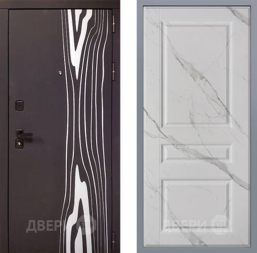 Дверь Заводские двери Леванте Стокгольм Мрамор белый в Дубне