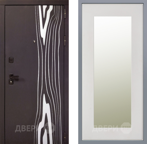 Дверь Заводские двери Леванте Зеркало Модерн Белый софт в Дубне