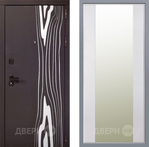 Дверь Заводские двери Леванте Зеркало Макси Белый шелк в Дубне