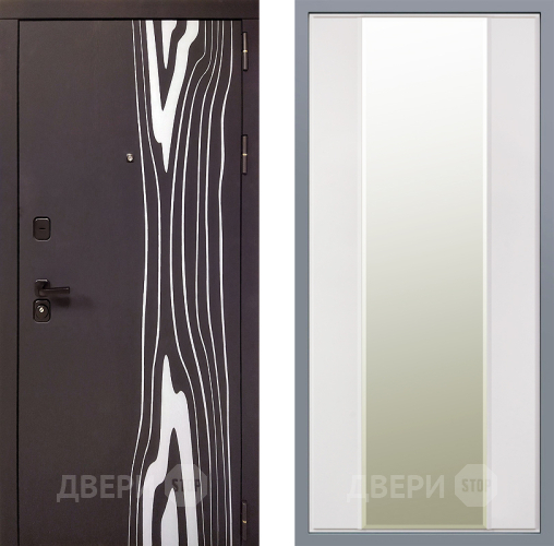 Дверь Заводские двери Леванте Зеркало Макси Белый матовый в Дубне