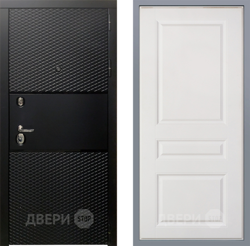 Дверь Заводские двери Тефлон Стокгольм Белый софт в Дубне