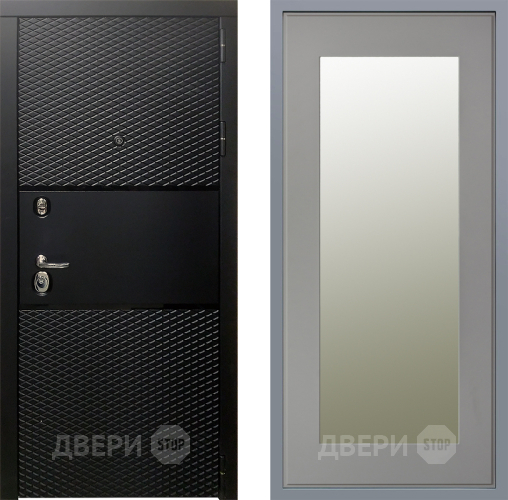 Дверь Заводские двери Тефлон Зеркало Модерн Грей софт в Дубне