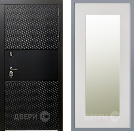 Дверь Заводские двери Тефлон Зеркало Модерн Белый софт в Дубне