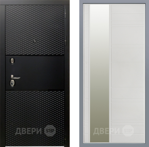 Дверь Заводские двери Тефлон Зеркало Лира Белый софт в Дубне