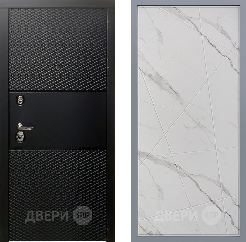 Дверь Заводские двери Тефлон Флитта Мрамор белый в Дубне