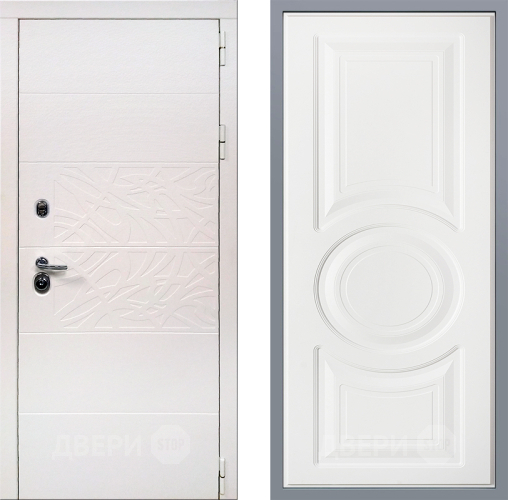 Дверь Заводские двери Дэко Вайт Неаполь Лофт белый в Дубне