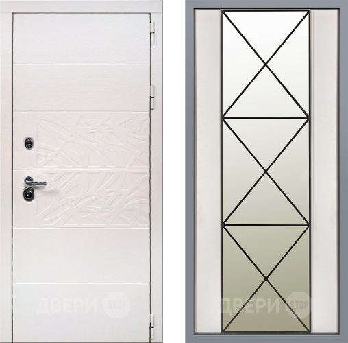 Дверь Заводские двери Дэко Вайт Зеркало Перфекто Структурное дерево в Дубне