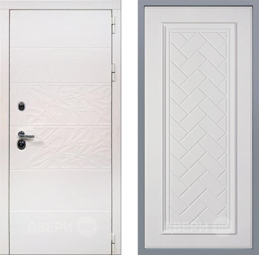 Дверь Заводские двери Дэко Вайт Упра Белый софт в Дубне