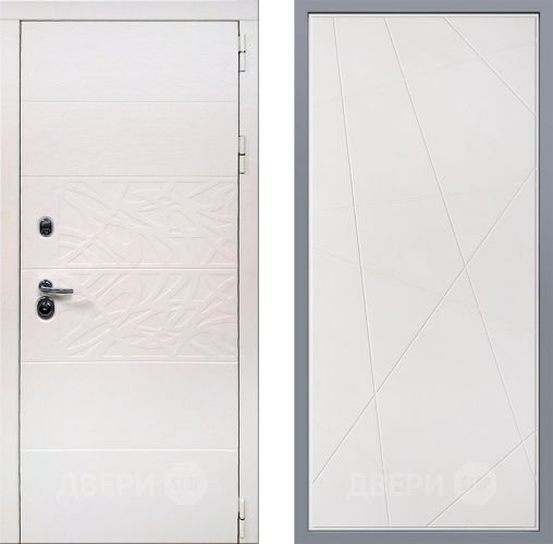 Дверь Заводские двери Дэко Вайт Флитта Белый софт в Дубне