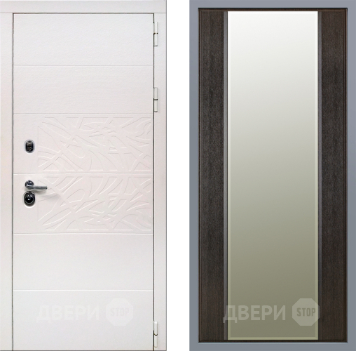 Дверь Заводские двери Дэко Вайт Зеркало Макси Венге в Дубне