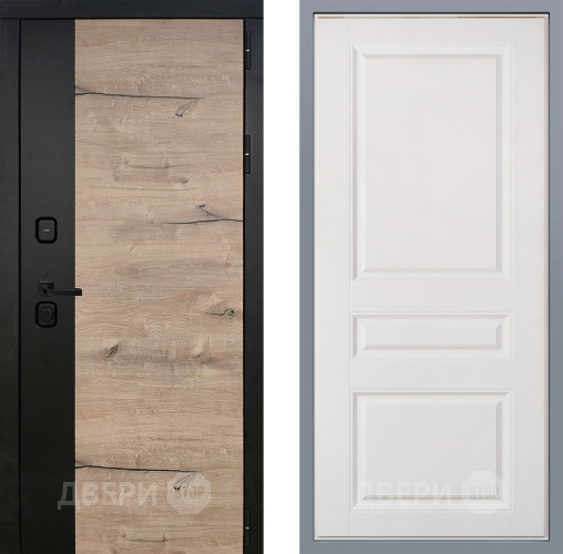 Дверь Заводские двери Ларте Стокгольм Белый софт в Дубне