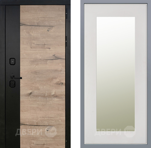 Дверь Заводские двери Ларте Зеркало Модерн Белый софт в Дубне