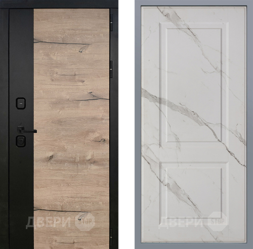 Дверь Заводские двери Ларте Доррен Мрамор белый в Дубне