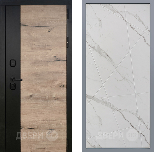 Дверь Заводские двери Ларте Флитта Мрамор белый в Дубне