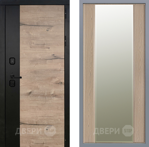 Дверь Заводские двери Ларте Зеркало Макси Беленый дуб в Дубне